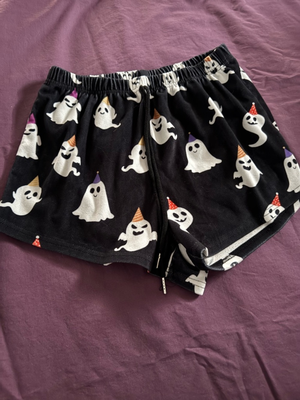 Velvety Party Ghost Shorts